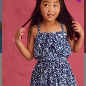 Tea Collection Blue Floral Sundress. Size 8